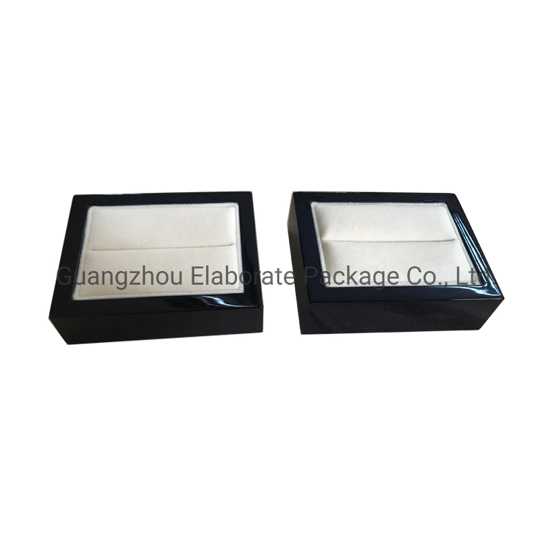 Wholesale Small High Polish Piano Gloss Lacquer Wooden Jewelry Single Ring Display Holder Tray