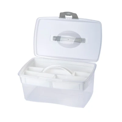 Boîte de rangement en plastique de haute qualité boîte artisanale boîte de couture boîte de rangement PP pour armoire à pharmacie